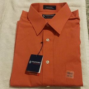 Stafford performance supershirt cranberry 16.5